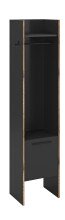 Garderobenschrank >Bueno< in Basalt - 42x189x37cm...