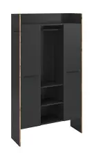 Garderobenschrank >Bueno< in Basalt - 105x189x37cm...