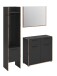 Garderoben-Set >Bueno< in Basalt - 152x189x37cm (BxHxT)
