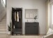 Garderoben-Set >Bueno< in Basalt - 180x189x37cm (BxHxT)