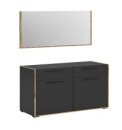Garderoben-Set >Bueno< in Basalt - 95x189x37cm (BxHxT)