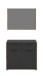 Garderoben-Set >Bueno< in Basalt - 95x189x37cm (BxHxT)