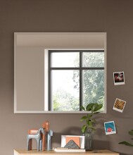 Spiegel >Slide< in Kaschmir / Spiegel - 80x70x2cm (BxHxT)