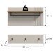 Garderobenpaneel >Slide< in kaschmir - 80x80x28cm (BxHxT)