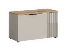 Sitzbank >Slide< in kaschmir - 80x48x36cm (BxHxT)