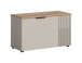 Sitzbank >Slide< in kaschmir - 80x48x36cm (BxHxT)