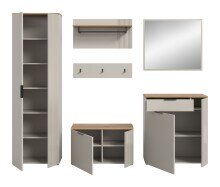 Garderoben-Set >Slide< in Evoke Oak - 250x190x36cm (BxHxT)