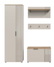 Garderoben-Set >Slide< in Evoke Oak - 155x190x36cm (BxHxT)