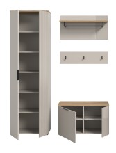 Garderoben-Set >Slide< in Evoke Oak - 155x190x36cm (BxHxT)