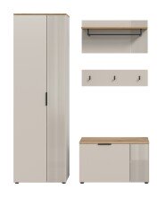 Garderoben-Set >Slide< in Evoke Oak - 155x190x36cm (BxHxT)