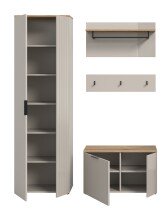 Garderoben-Set >Slide< in Evoke Oak - 155x190x36cm (BxHxT)