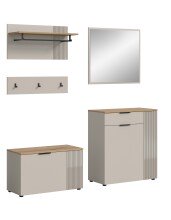 Garderoben-Set >Slide< in Evoke Oak - 175x190x36cm (BxHxT)