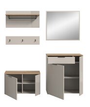 Garderoben-Set >Slide< in Evoke Oak - 175x190x36cm (BxHxT)