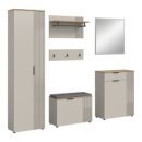 Garderoben-Set >Slide< in Evoke Oak - 250x190x36cm...