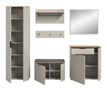 Garderoben-Set >Slide< in Evoke Oak - 250x190x36cm (BxHxT)