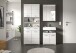 Badezimmer-Set >Scout< in Weiß / Weiß Hochglanz - 149x191x34cm (BxHxT)