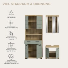 Badezimmer-Set >Scout< in Artisan Eiche / Salbei - 149x191x34cm (BxHxT)
