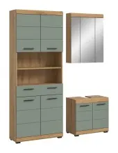Badezimmer-Set >Scout< in Artisan Eiche / Salbei -...