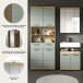 Badezimmer-Set >Scout< in Artisan Eiche / Salbei - 149x191x34cm (BxHxT)