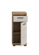 Hochschrank >Scout< in Evoak Oak / Kaschmir - 37x88x31cm (BxHxT)