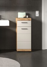 Hochschrank >Scout< in Evoak Oak / Kaschmir - 37x88x31cm (BxHxT)