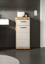 Hochschrank >Scout< in Evoak Oak / Kaschmir - 37x88x31cm (BxHxT)