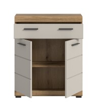 Hochschrank >Scout< in Evoak Oak / Kaschmir - 74x88x31cm (BxHxT)