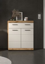 Hochschrank >Scout< in Evoak Oak / Kaschmir - 74x88x31cm (BxHxT)
