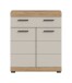 Hochschrank >Scout< in Evoak Oak / Kaschmir - 74x88x31cm (BxHxT)