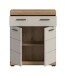 Hochschrank >Scout< in Evoak Oak / Kaschmir - 74x88x31cm (BxHxT)