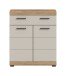 Hochschrank >Scout< in Evoak Oak / Kaschmir - 74x88x31cm (BxHxT)