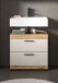 Waschbeckenunterschrank >Scout< in Evoak Oak / Kaschmir - 60x56x34cm (BxHxT)
