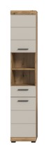 Hochschrank >Scout< in Evoak Oak / Kaschmir - 37x191x31cm (BxHxT)