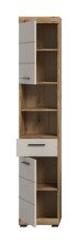 Hochschrank >Scout< in Evoak Oak / Kaschmir - 37x191x31cm (BxHxT)