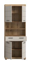 Hochschrank >Scout< in Evoak Oak / Kaschmir - 74x191x31cm (BxHxT)