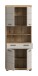 Hochschrank >Scout< in Evoak Oak / Kaschmir - 74x191x31cm (BxHxT)