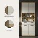 Hochschrank >Scout< in Evoak Oak / Kaschmir - 74x191x31cm (BxHxT)