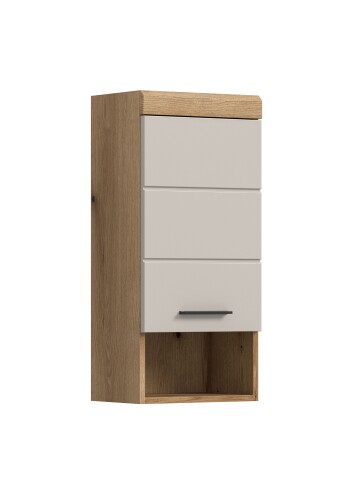 Hängeschrank >Scout< in Evoak Oak / Kaschmir - 37x79x24cm (BxHxT)