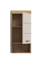 Hängeschrank >Scout< in Evoak Oak / Kaschmir - 37x79x24cm (BxHxT)