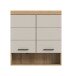 Hängeschrank >Scout< in Evoak Oak / Kaschmir - 74x79x24cm (BxHxT)