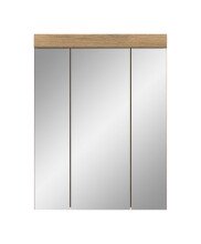 Badezimmerspiegelschrank >Scout< in Evoak Oak / Spiegel - 60x79x18cm (BxHxT)