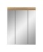 Badezimmerspiegelschrank >Scout< in Evoak Oak / Spiegel - 60x79x18cm (BxHxT)