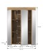 Badezimmerspiegelschrank >Scout< in Evoak Oak / Spiegel - 60x79x18cm (BxHxT)