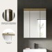 Badezimmerspiegelschrank >Scout< in Evoak Oak / Spiegel - 60x79x18cm (BxHxT)