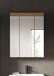 Badezimmerspiegelschrank >Scout< in Evoak Oak / Spiegel - 60x79x18cm (BxHxT)