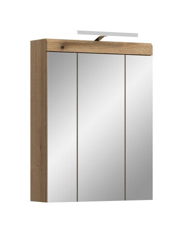Spiegelschrank >Scout< in Evoak Oak / Spiegel - 60x79x18cm (BxHxT)