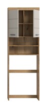 Waschmaschinenumbauschrank >Scout< in Evoak Oak / Kaschmir - 63x191x24cm (BxHxT)