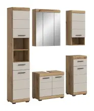 Badezimmer-Set >Scout< in Evoak Oak / Kaschmir -...