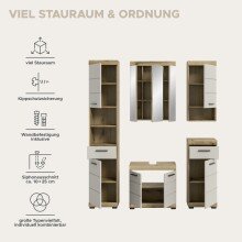 Badezimmer-Set >Scout< in Evoak Oak / Kaschmir - 164x191x34cm (BxHxT)