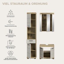Badezimmer-Set >Scout< in Evoak Oak / Kaschmir - 112x191x34cm (BxHxT)